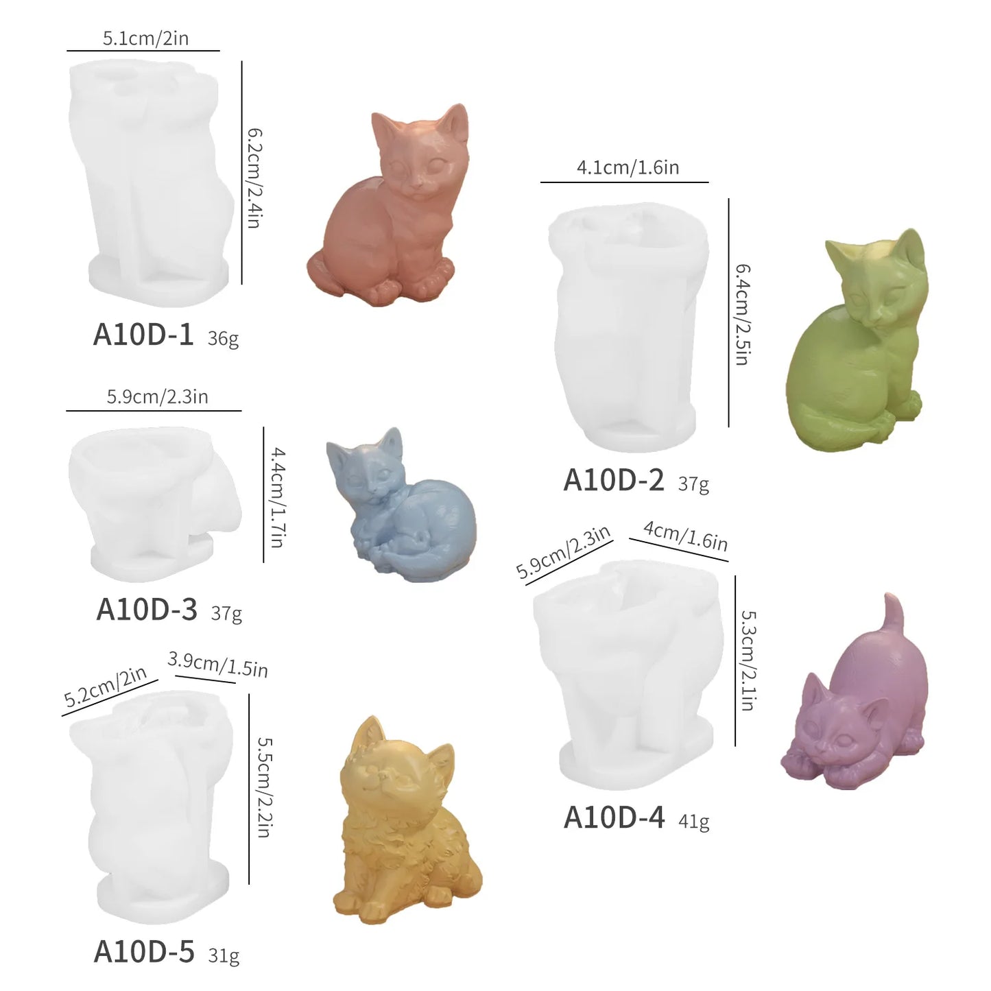 3D Cat & Dog Silicone Mold 🐾