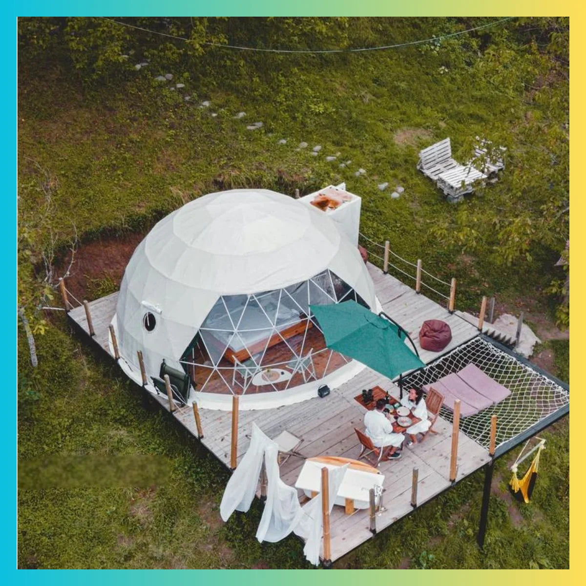 Luxury Camping Geodesic Dome House Hemispherical House PVC Geodesic Dome Tent Camping Dome Tent Hotel Tent for Glamping Resort