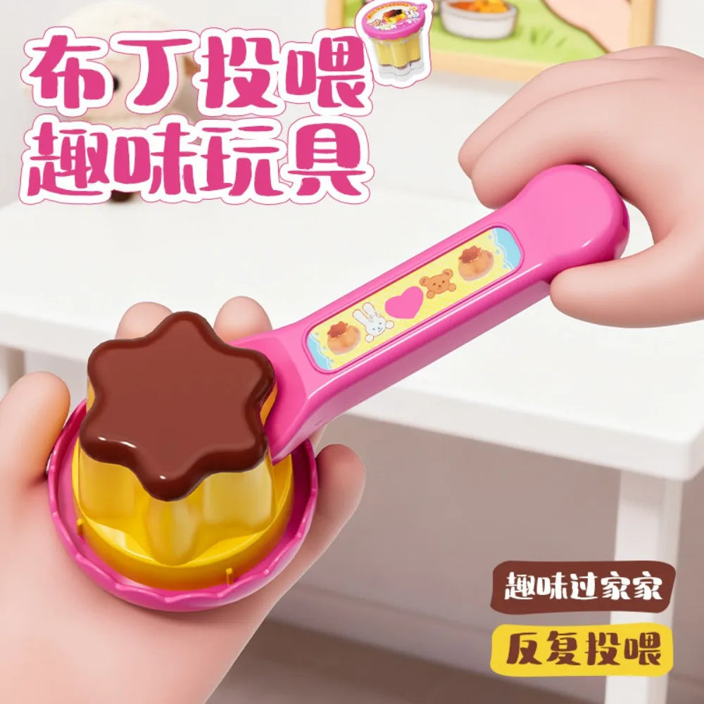 Strawberry Pudding Play Food Set for Kids – 6 Pcs 🍓