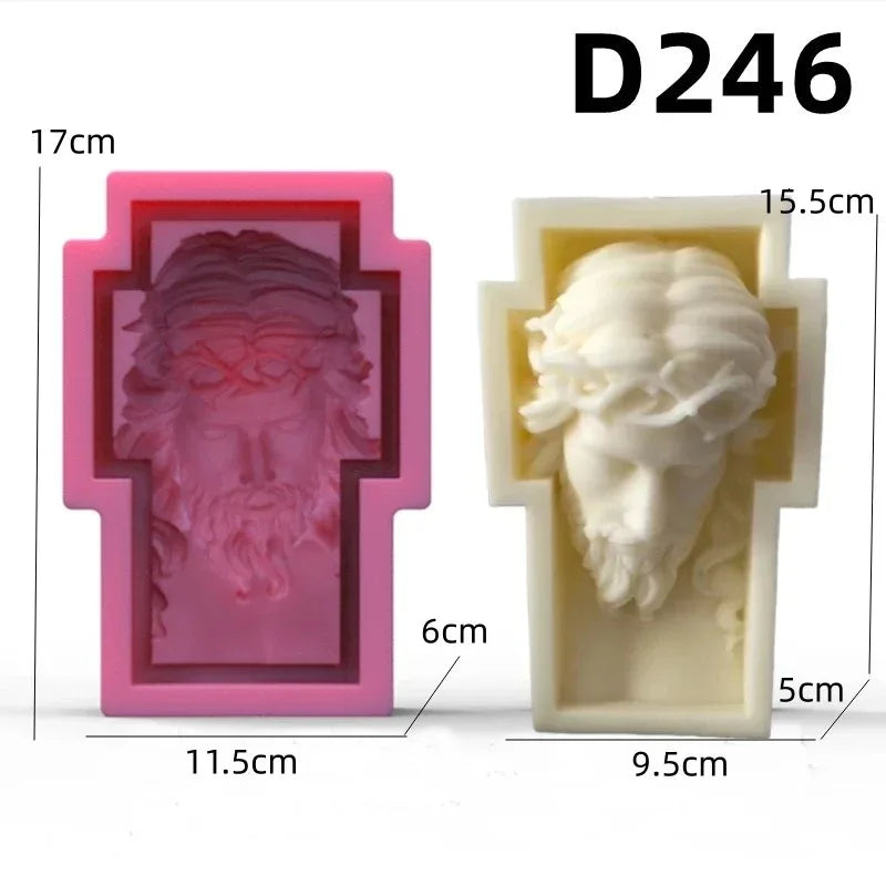Jesus Family Round Ball Silicone Mold 🙏