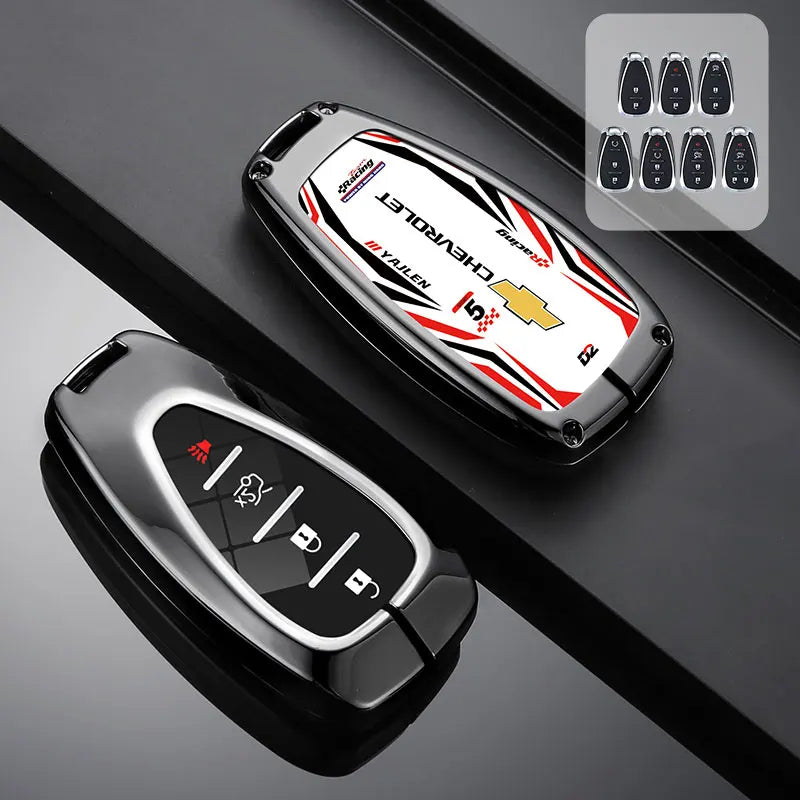 Zinc Alloy Car Key Case Cover For Chevrolet Cruze Aveo Trax Sail Malibu Captiva Prism Spark Trailblazer Blazer Camaro Traverse