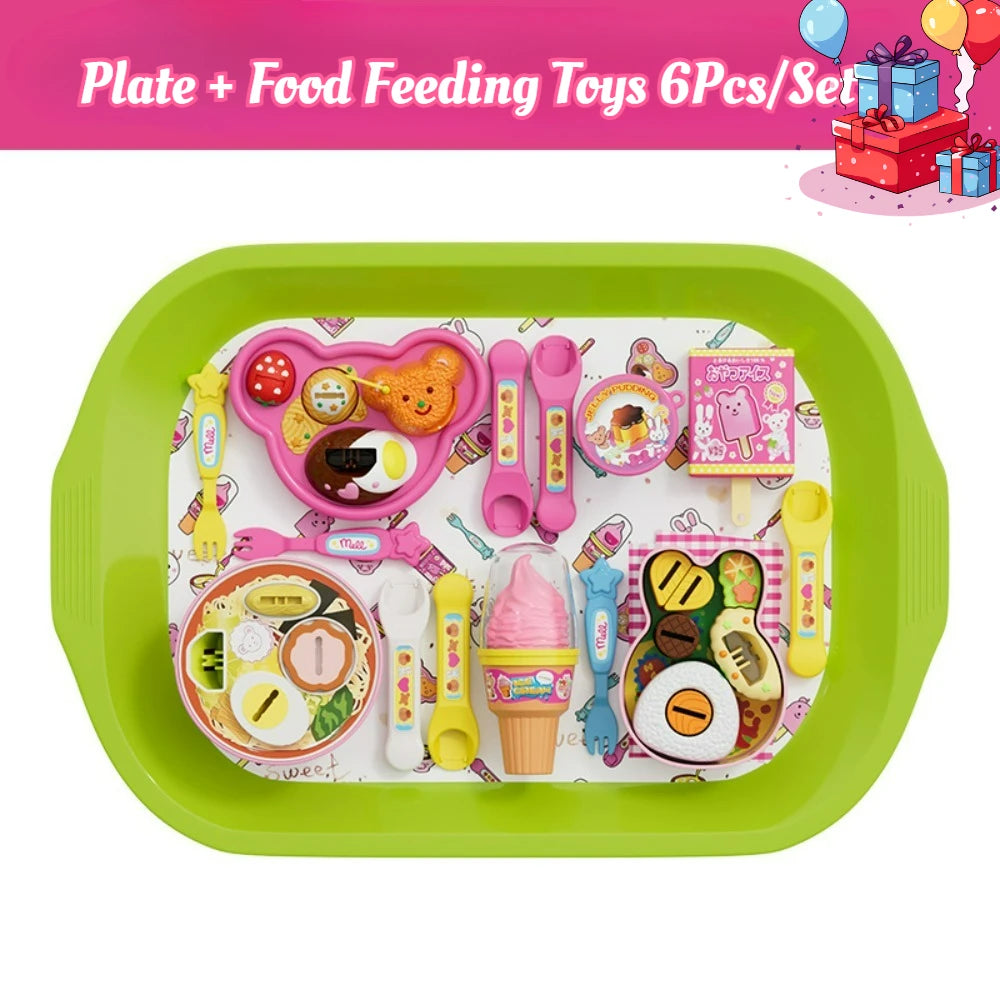 Strawberry Pudding Play Food Set for Kids – 6 Pcs 🍓