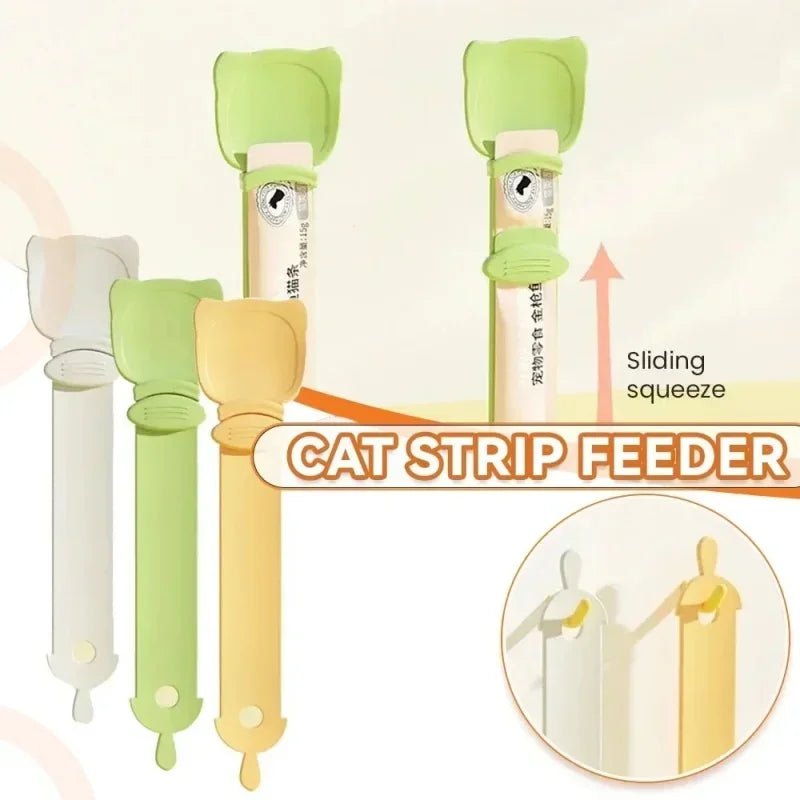 Long Handle Cat Treat Squeeze Feeder Spoon 🐱