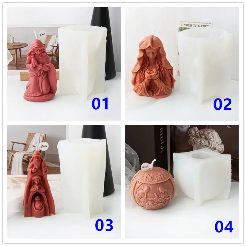Virgin Mary & Jesus Silicone Mold 🙏