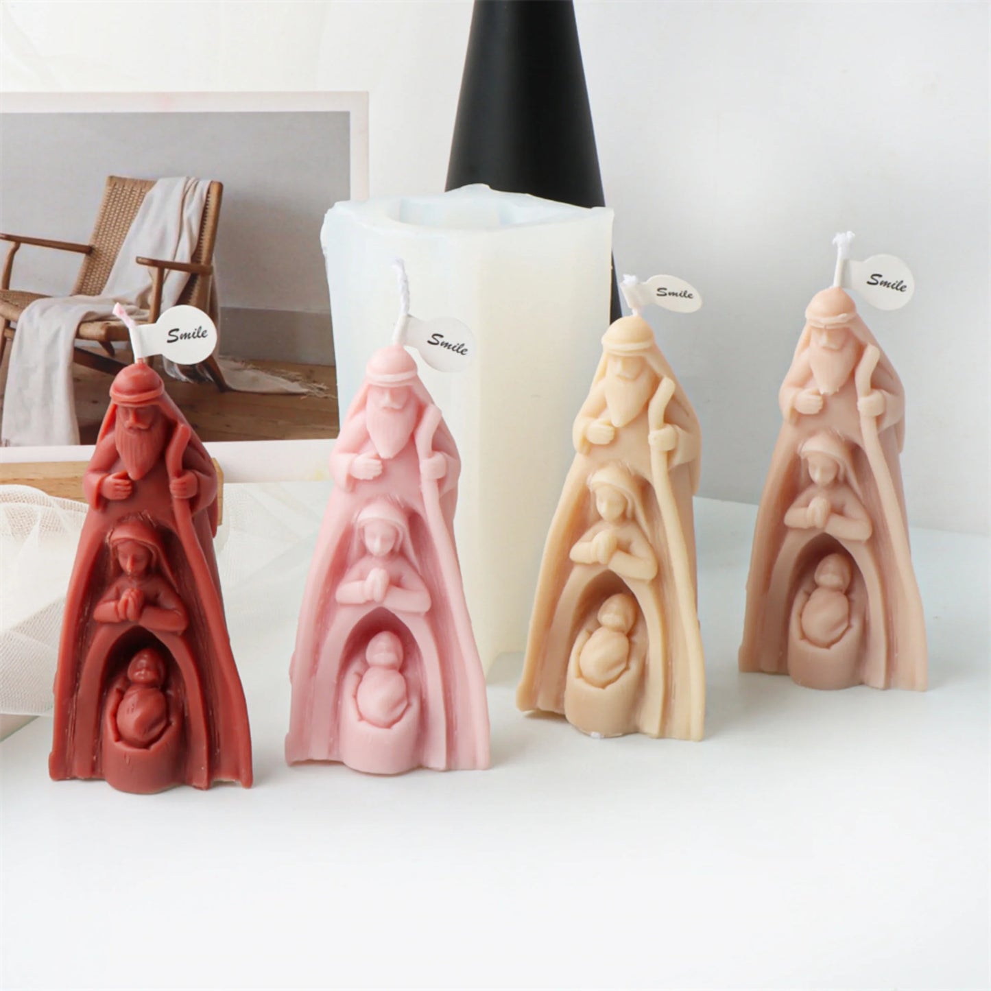 3D Holy Jesus Family Silicone Mould ✝️