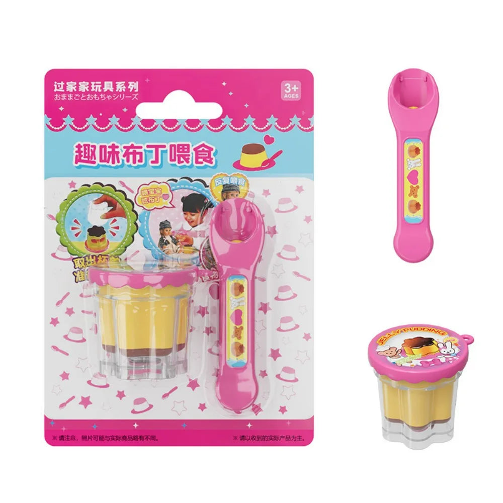 Strawberry Pudding Play Food Set for Kids – 6 Pcs 🍓