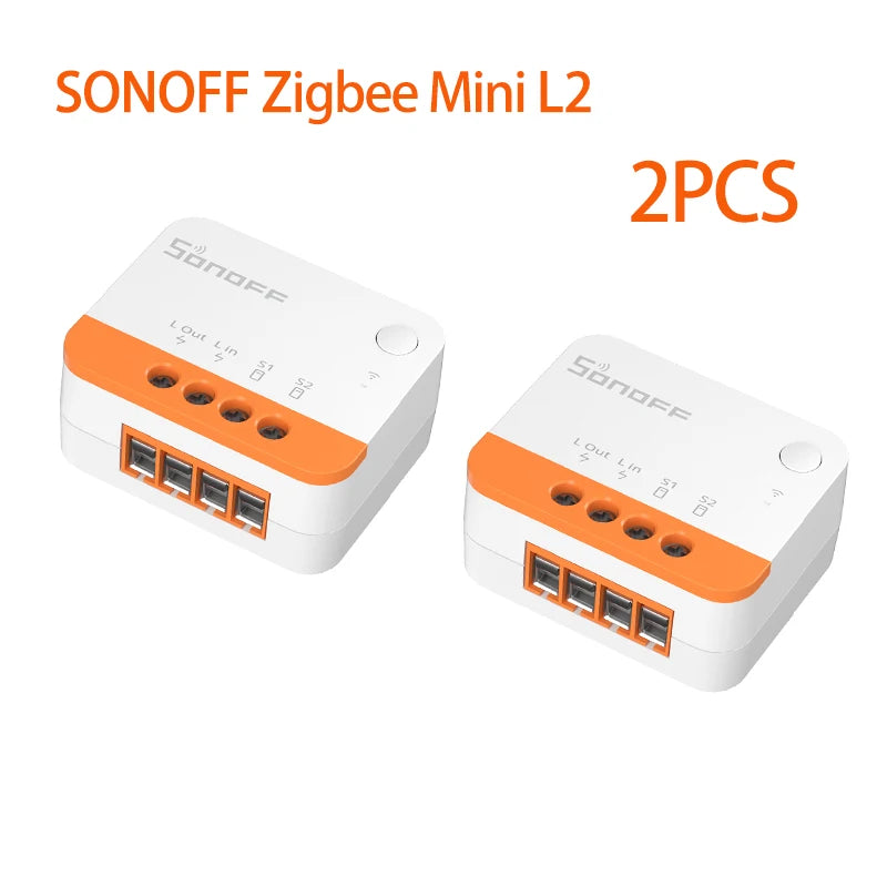 Sonoff ZBMini L2 Zigbee Mini Switch NO Neutral Wire Required Zigbee 3.0 Smart Switch Via eWelink Zigbee Bridge Zigbee Donlge E