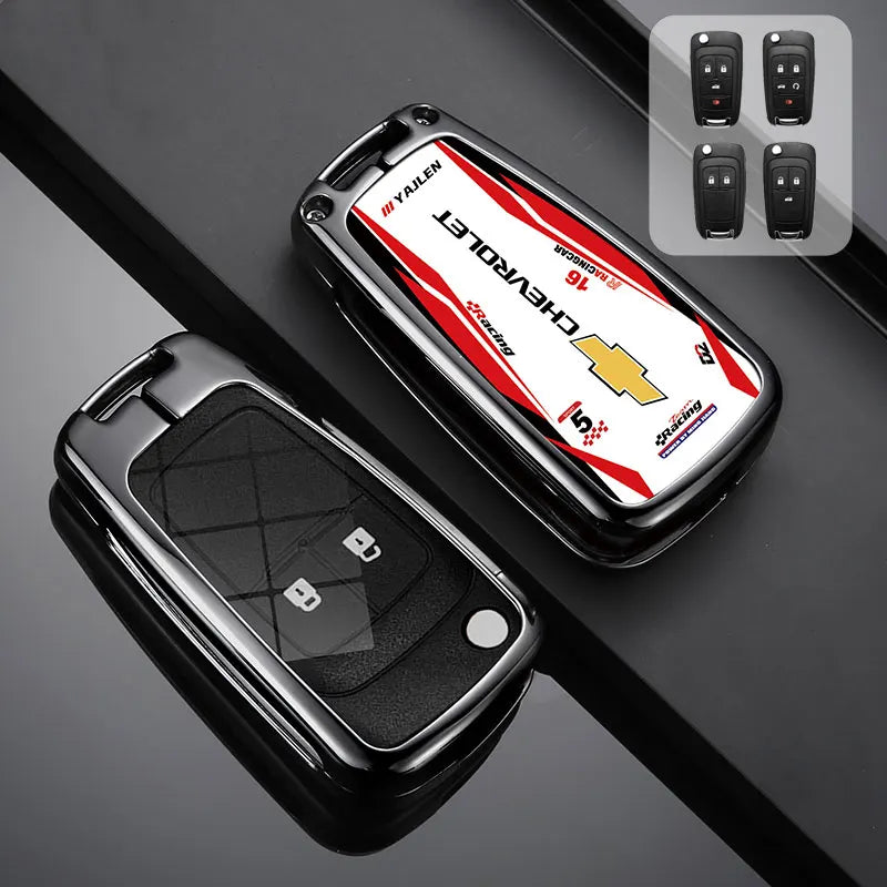 Zinc Alloy Car Key Case Cover For Chevrolet Cruze Aveo Trax Sail Malibu Captiva Prism Spark Trailblazer Blazer Camaro Traverse
