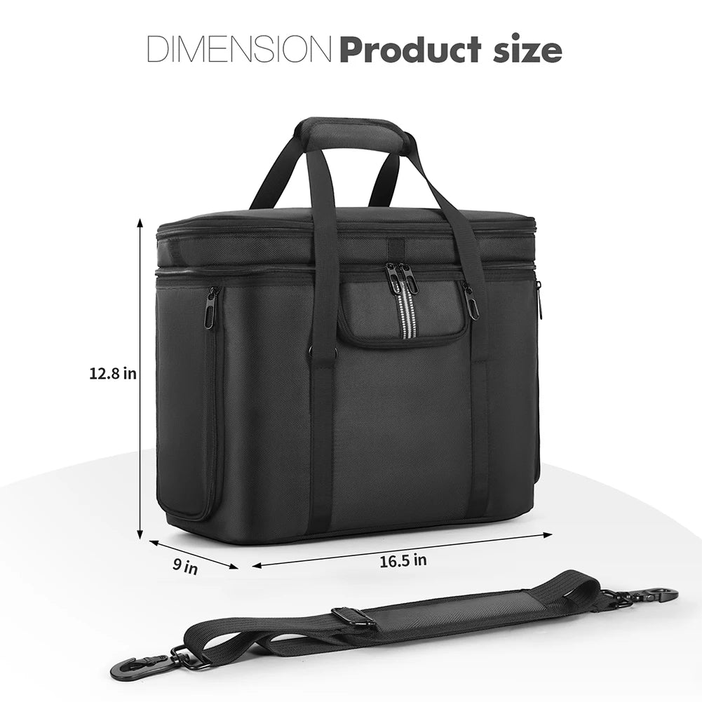 Carrying Case Portable Power Station Bag Dustproof Travel Storage Bag Anti-drop for Ecoflow Delta 3 Plus/Solar Generator Delta 2