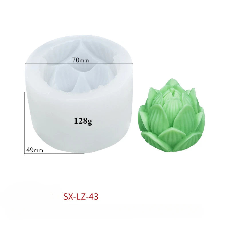 Rose & Lotus Floral Silicone Mold 🌹