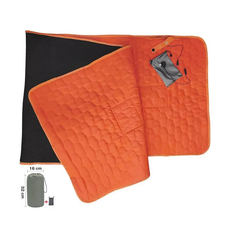 Outdoor Camping USB Heating Sleeping Mat Outdoor Electric Heating Pads Sleeping Bag Mattress For Hiking Travel