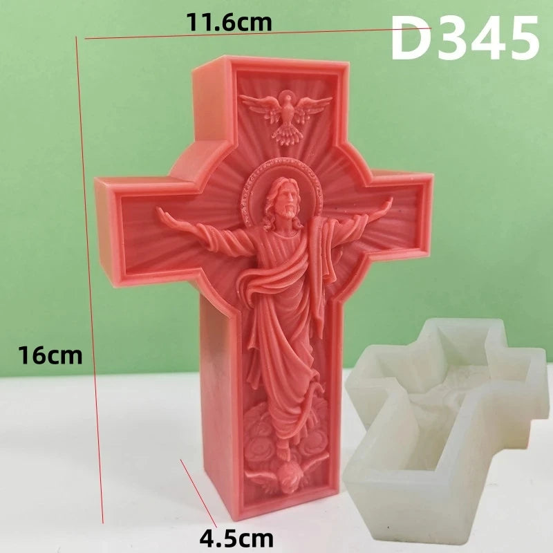 Jesus Family Round Ball Silicone Mold 🙏