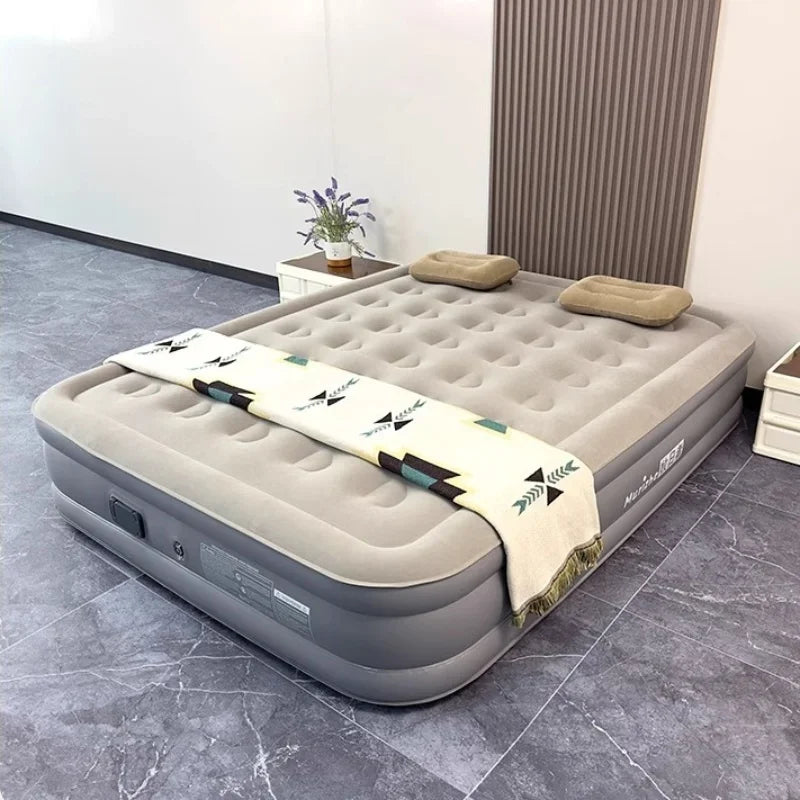 Camping Air Mattress with Built-in Pump Inflatable Mattress for Home & Guests Folding PVC Inflables Air Bed Travel Outdoor