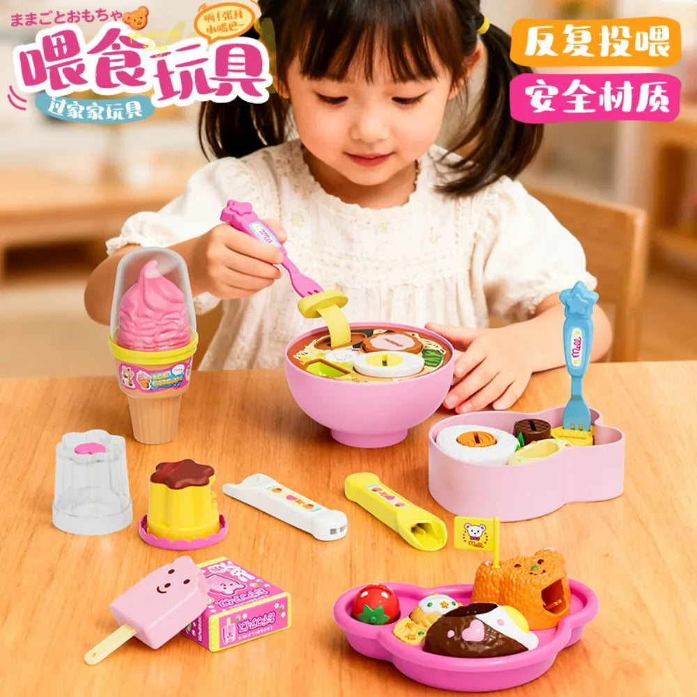 Strawberry Pudding Play Food Set for Kids – 6 Pcs 🍓
