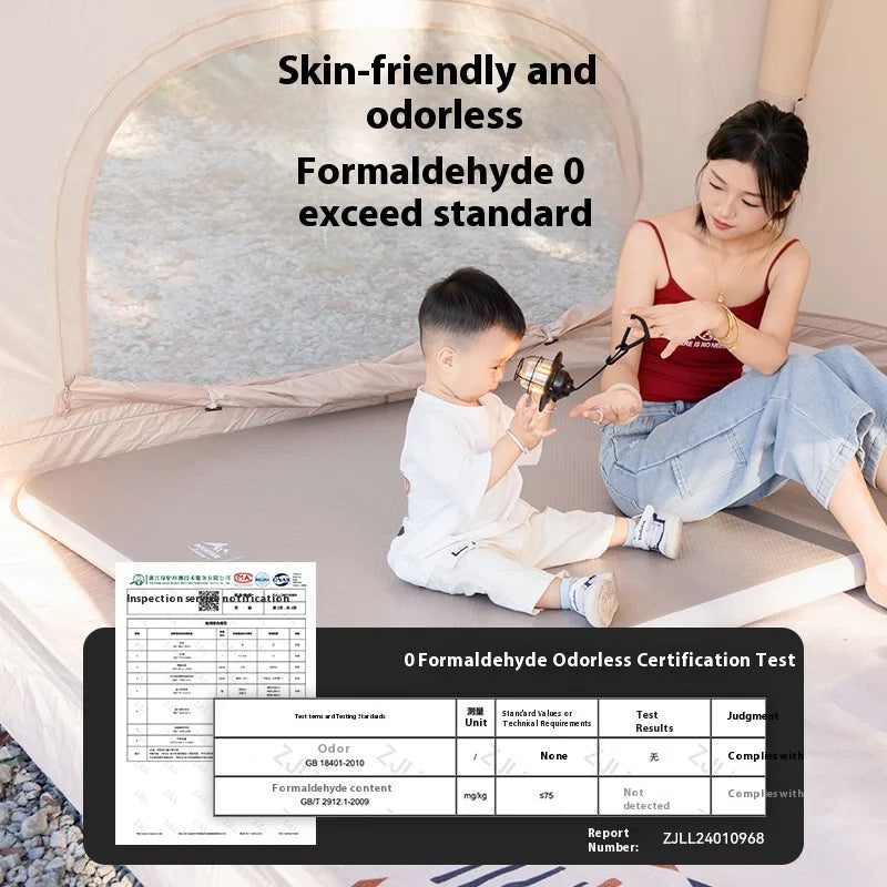 SHANYUE Brushed Mattress Outdoor Camping Tent Automatic Inflatable Mattress Portable Air Mattress Home Sleeping Pad Folding