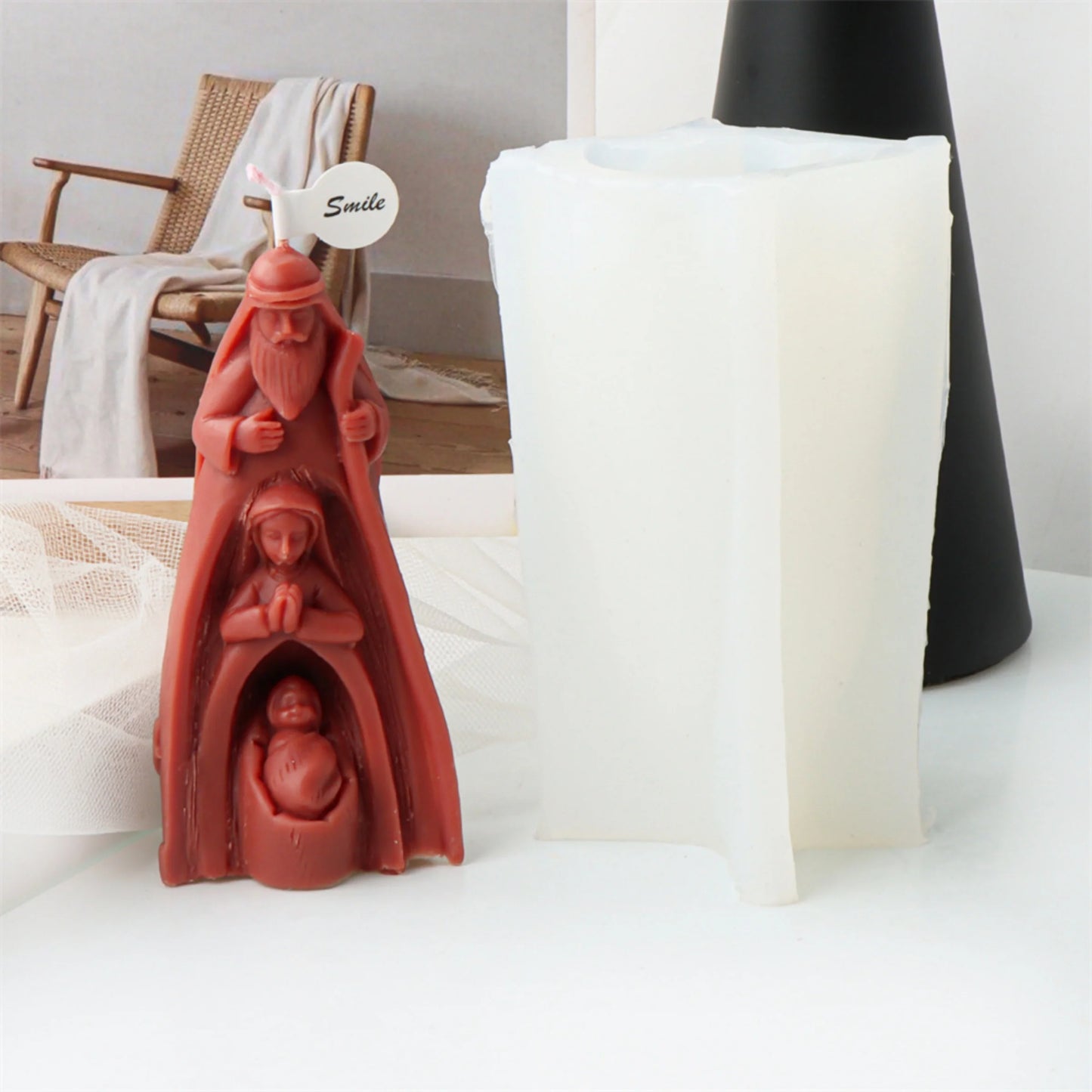 3D Holy Jesus Family Silicone Mould ✝️