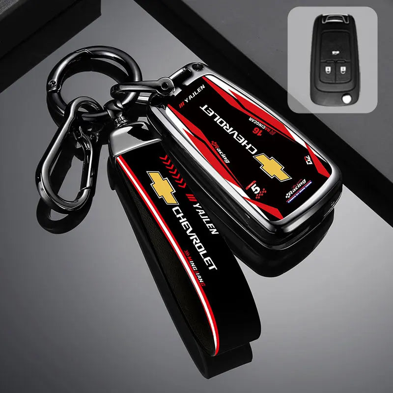 Zinc Alloy Car Key Case Cover For Chevrolet Cruze Aveo Trax Sail Malibu Captiva Prism Spark Trailblazer Blazer Camaro Traverse