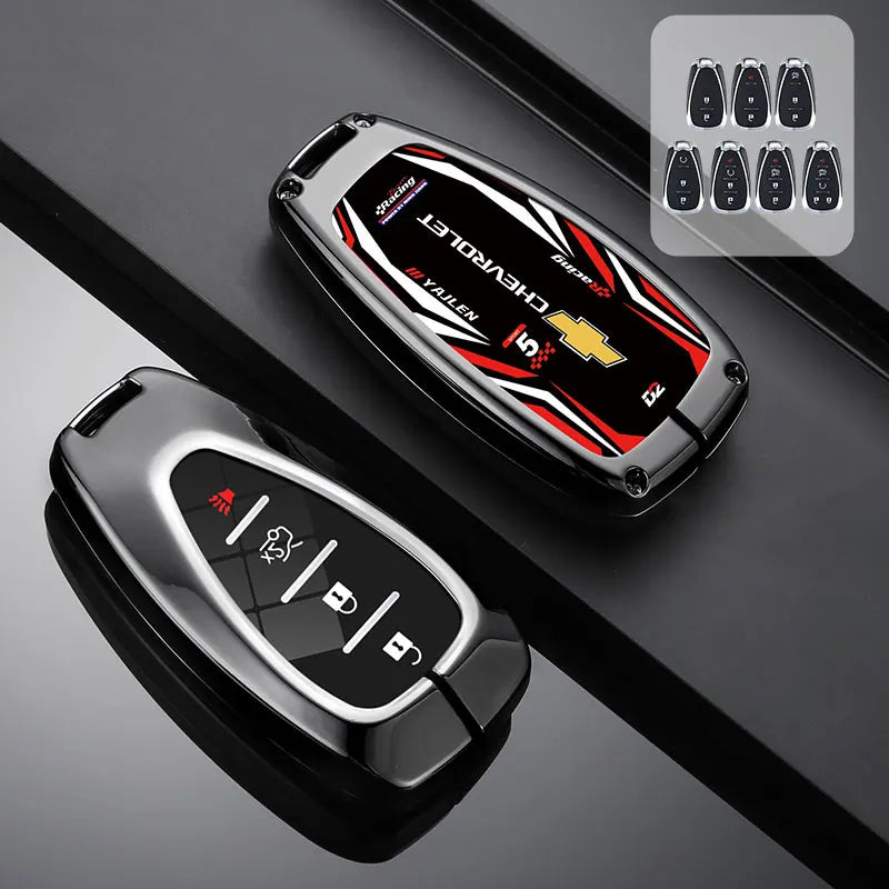 Zinc Alloy Car Key Case Cover For Chevrolet Cruze Aveo Trax Sail Malibu Captiva Prism Spark Trailblazer Blazer Camaro Traverse
