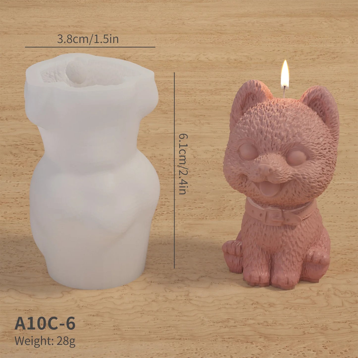 3D Cat & Dog Silicone Mold 🐾