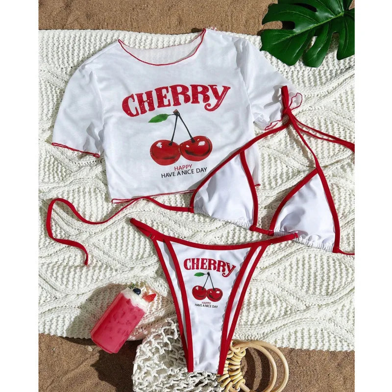 2026 Sexy 3Pcs Bikinis Set Female Swimsuit Women Three-Piece Swimwear Beach Swim Wear Bathing Suits Brazilian Bikini Pool Bather