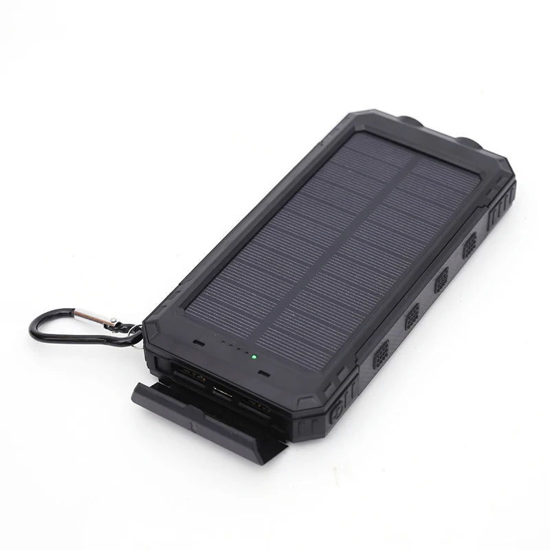 200000mAh Solar Power Bank Fast Charging Outdoor Large Capacity External Battery PowerBank Flashlight For iPhone Huawei Xiaomi