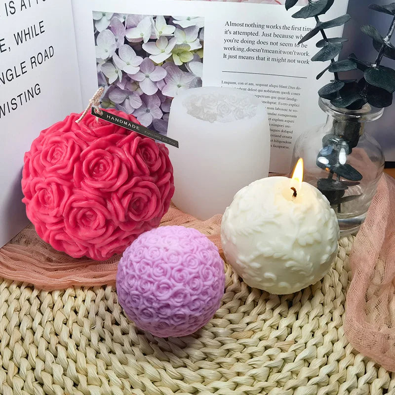 Rose & Lotus Floral Silicone Mold 🌹