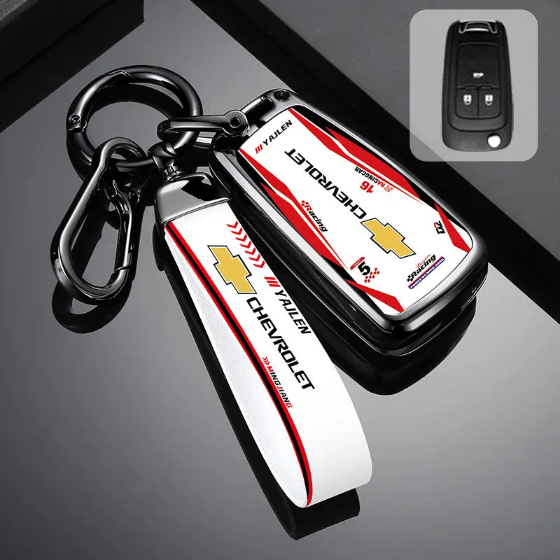 Zinc Alloy Car Key Case Cover For Chevrolet Cruze Aveo Trax Sail Malibu Captiva Prism Spark Trailblazer Blazer Camaro Traverse