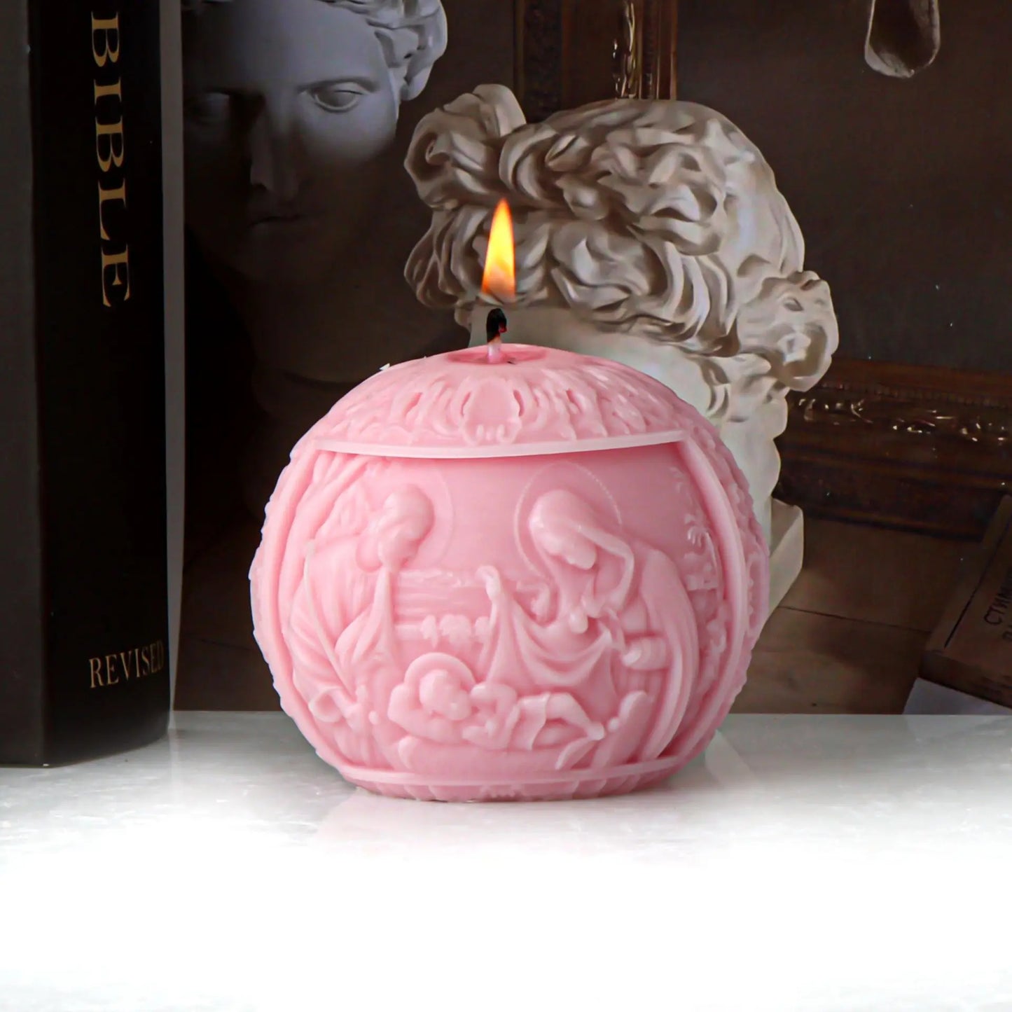 Jesus Family Round Ball Silicone Mold 🙏
