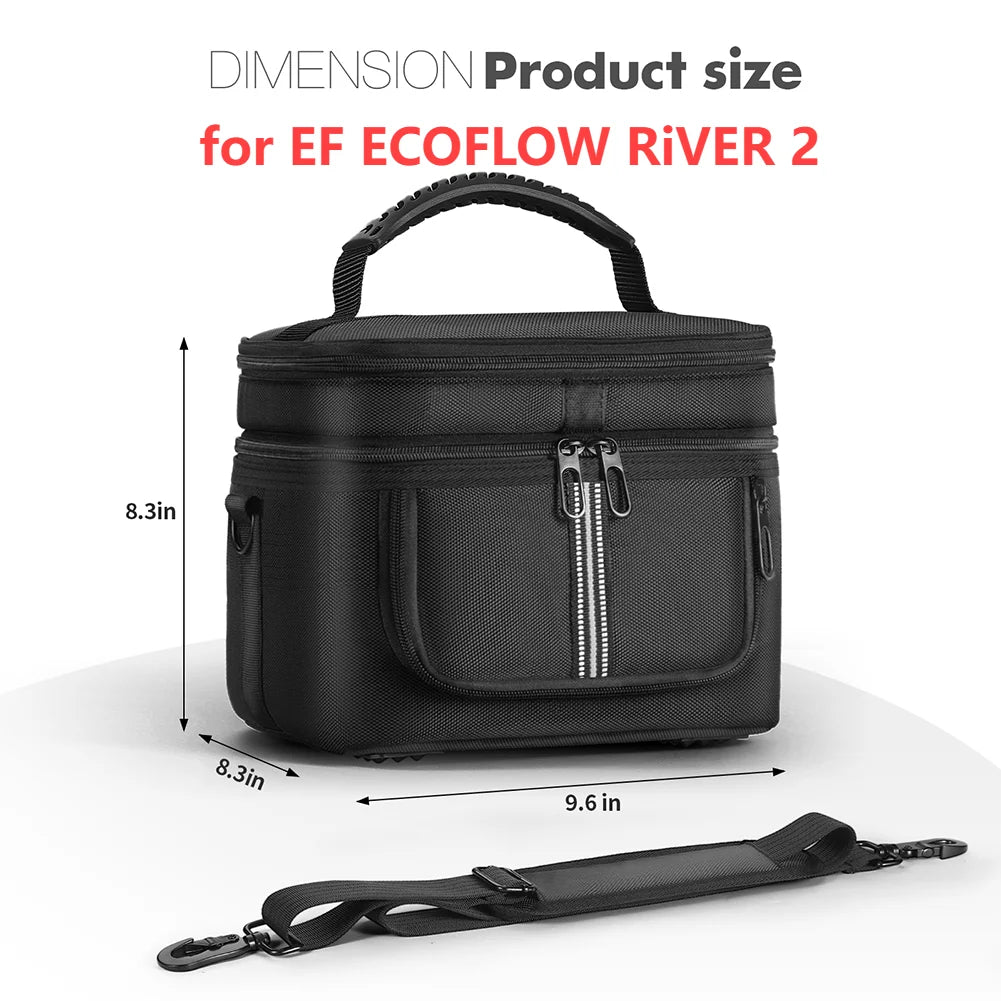 Full Protection Handbag for Ecoflow Delta 3 Plus/Solar Generator Delta 2/River 2 Pro/River 2 Max/ River 3/River3 Plus Travel Bag