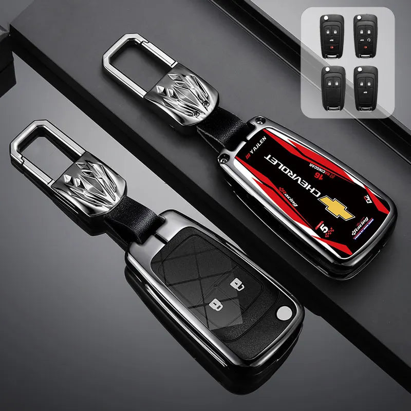 Zinc Alloy Car Key Case Cover For Chevrolet Cruze Aveo Trax Sail Malibu Captiva Prism Spark Trailblazer Blazer Camaro Traverse