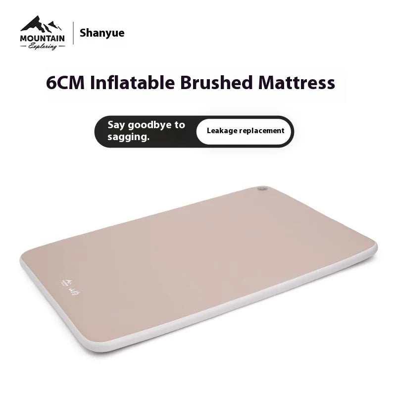 SHANYUE Brushed Mattress Outdoor Camping Tent Automatic Inflatable Mattress Portable Air Mattress Home Sleeping Pad Folding
