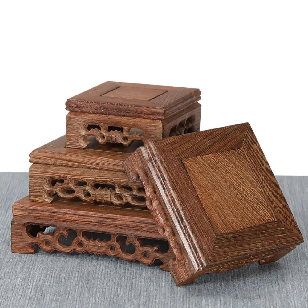 Wooden Square Plant Stand Tray 🌿