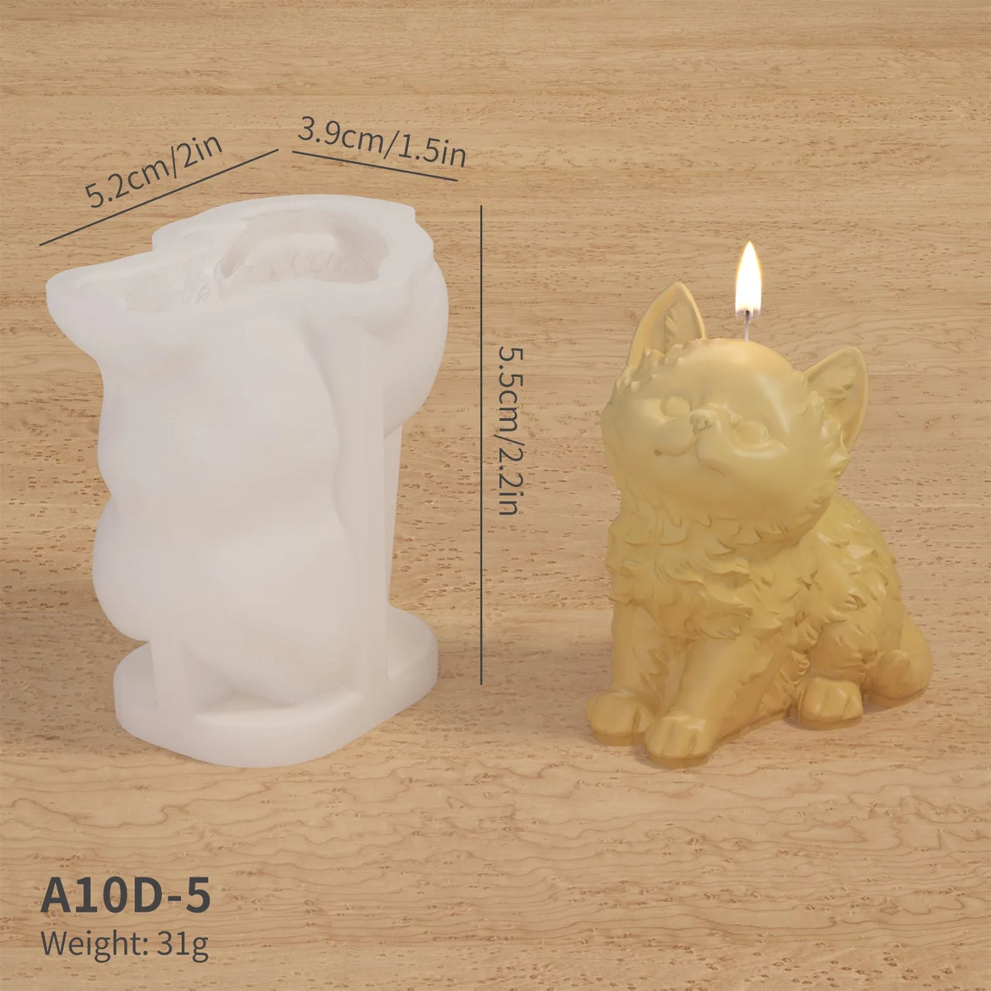 3D Cat & Dog Silicone Mold 🐾
