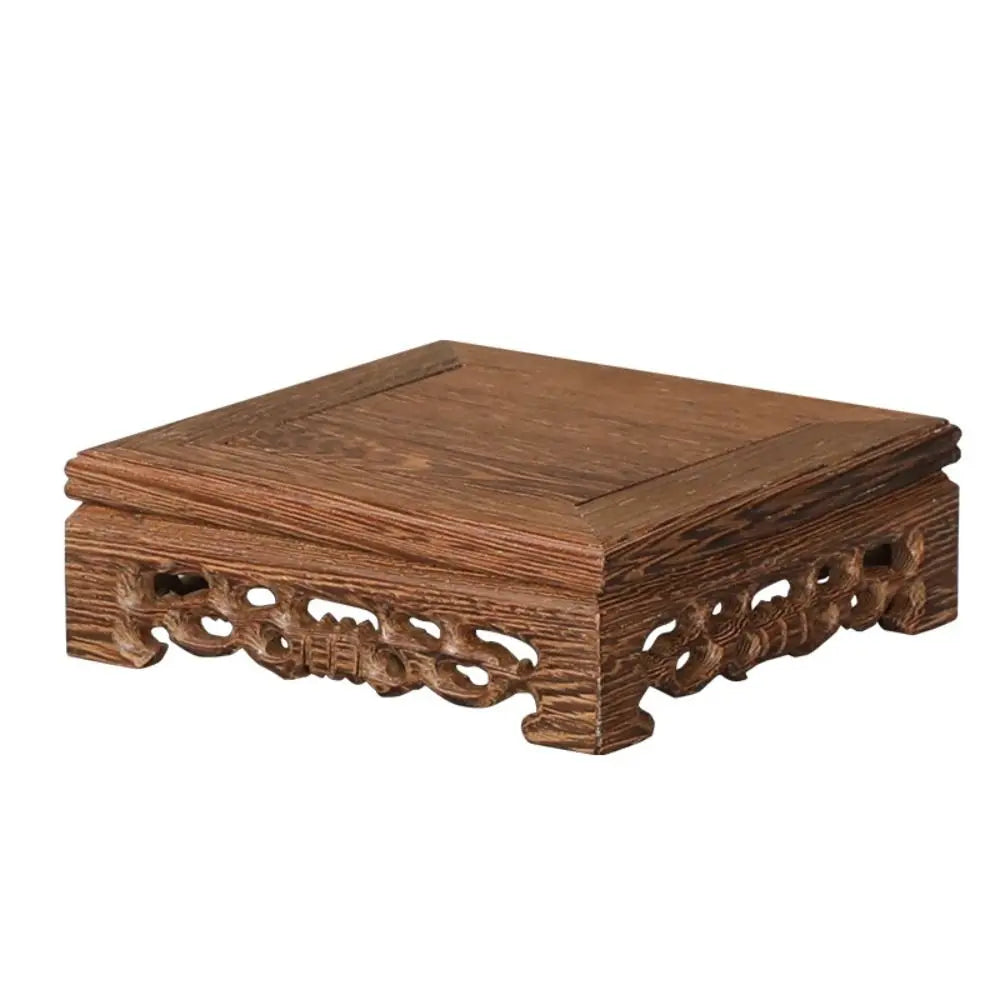 Wooden Square Plant Stand Tray 🌿