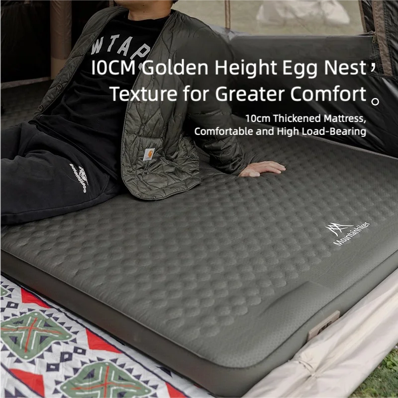 Mountainhiker Outdoor Camping Air Pump Inflatable Mattress Self-Inflating Bed Portable Air Mattress Cheese Pad