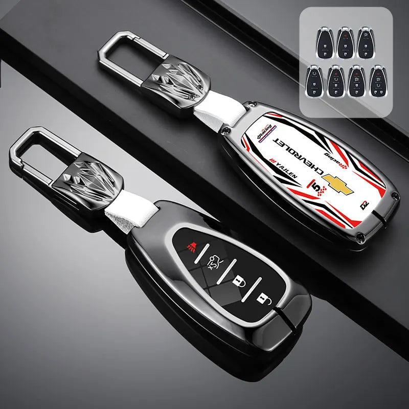 Zinc Alloy Car Key Case Cover For Chevrolet Cruze Aveo Trax Sail Malibu Captiva Prism Spark Trailblazer Blazer Camaro Traverse