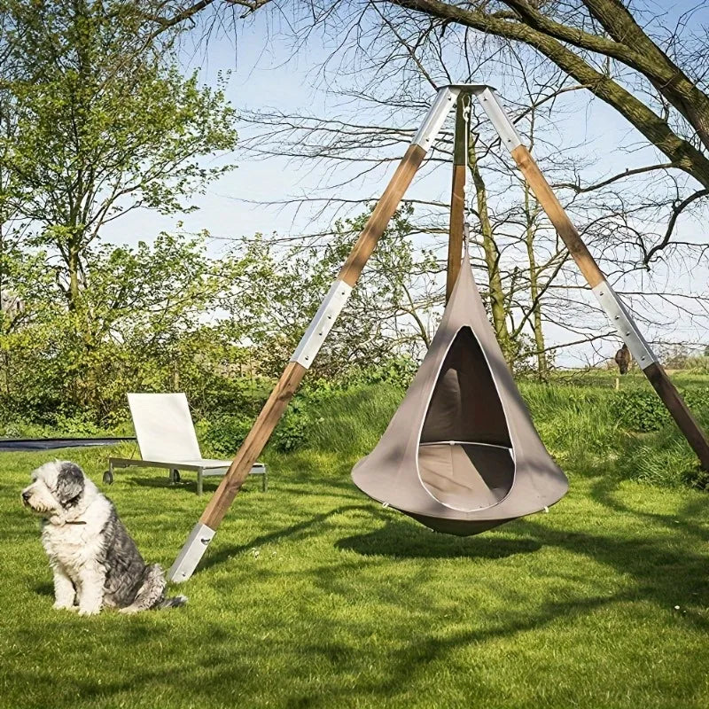 Hammock Outdoor Camping Travel Hammock Waterproof Hanging Hammock Sofa Hanging Swing Garden Hanging Tent Terrace Decoration