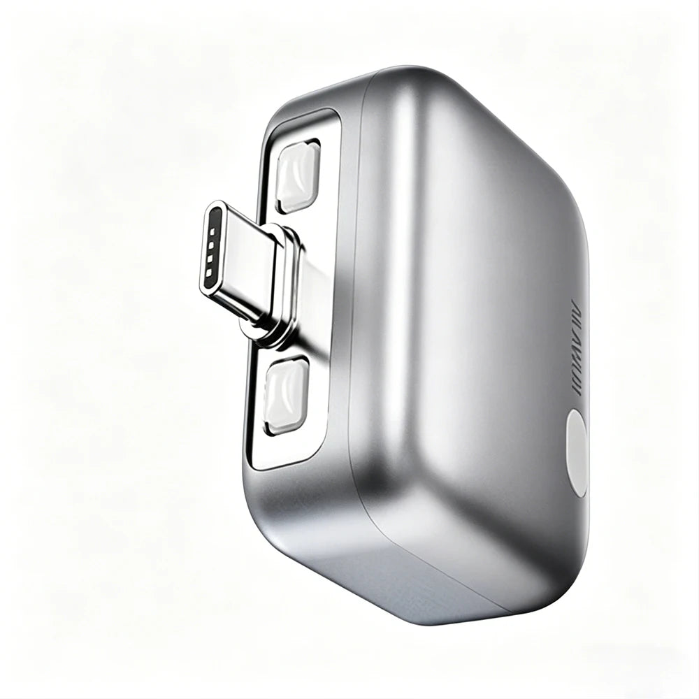 1pcs  Power Bank with Separate Charger Plug,Fast Charging Portable Charger with Built-in Cable,Intelligent Battery Detection