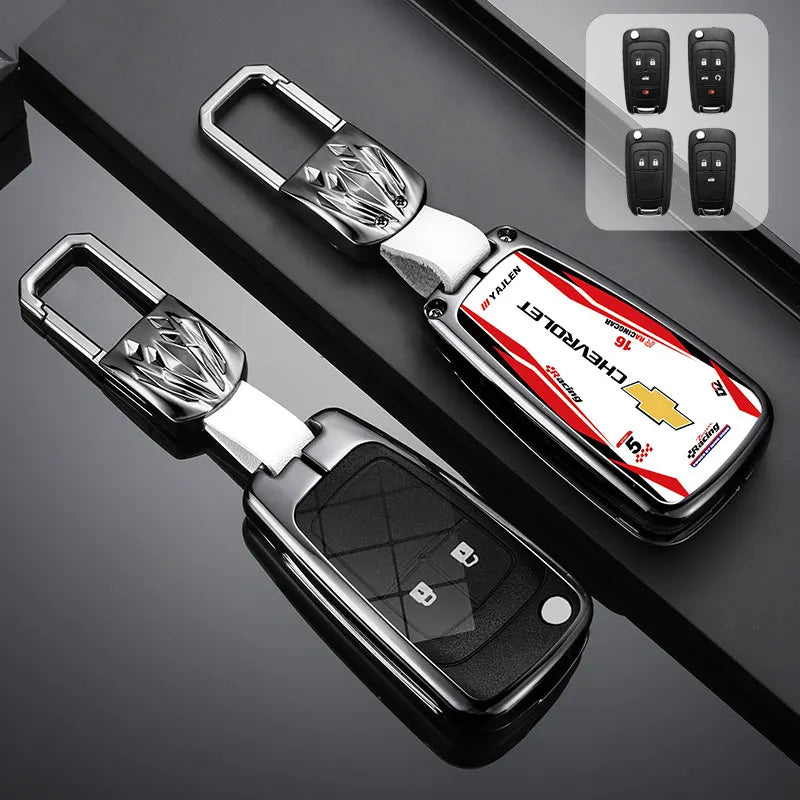 Zinc Alloy Car Key Case Cover For Chevrolet Cruze Aveo Trax Sail Malibu Captiva Prism Spark Trailblazer Blazer Camaro Traverse
