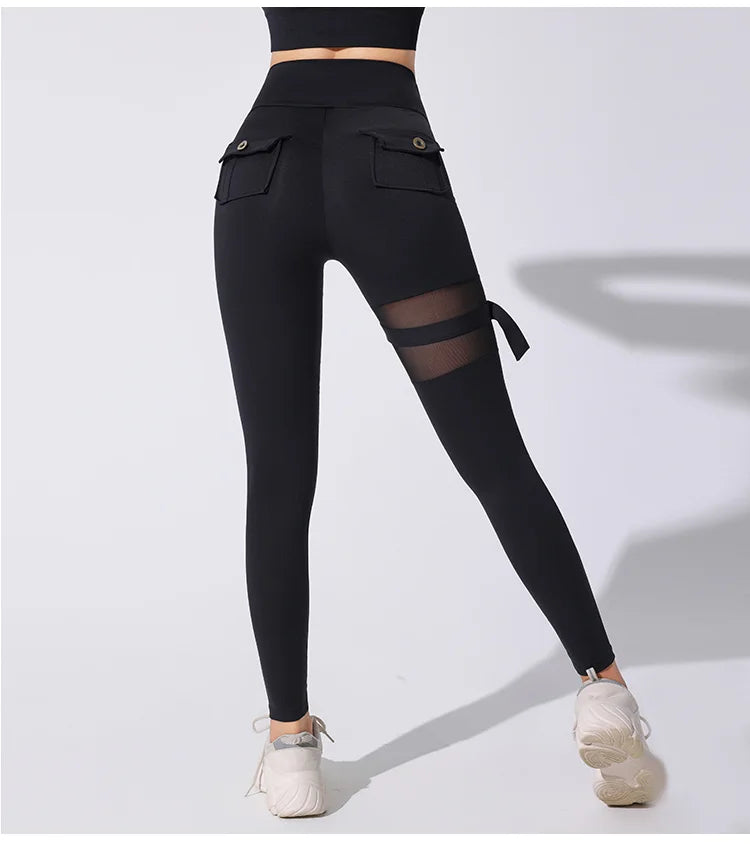 Woman  New Style Hot Gym Wears Gym Training Sports  Cut Leggings Fitness Women   Rise  Yoga Tights