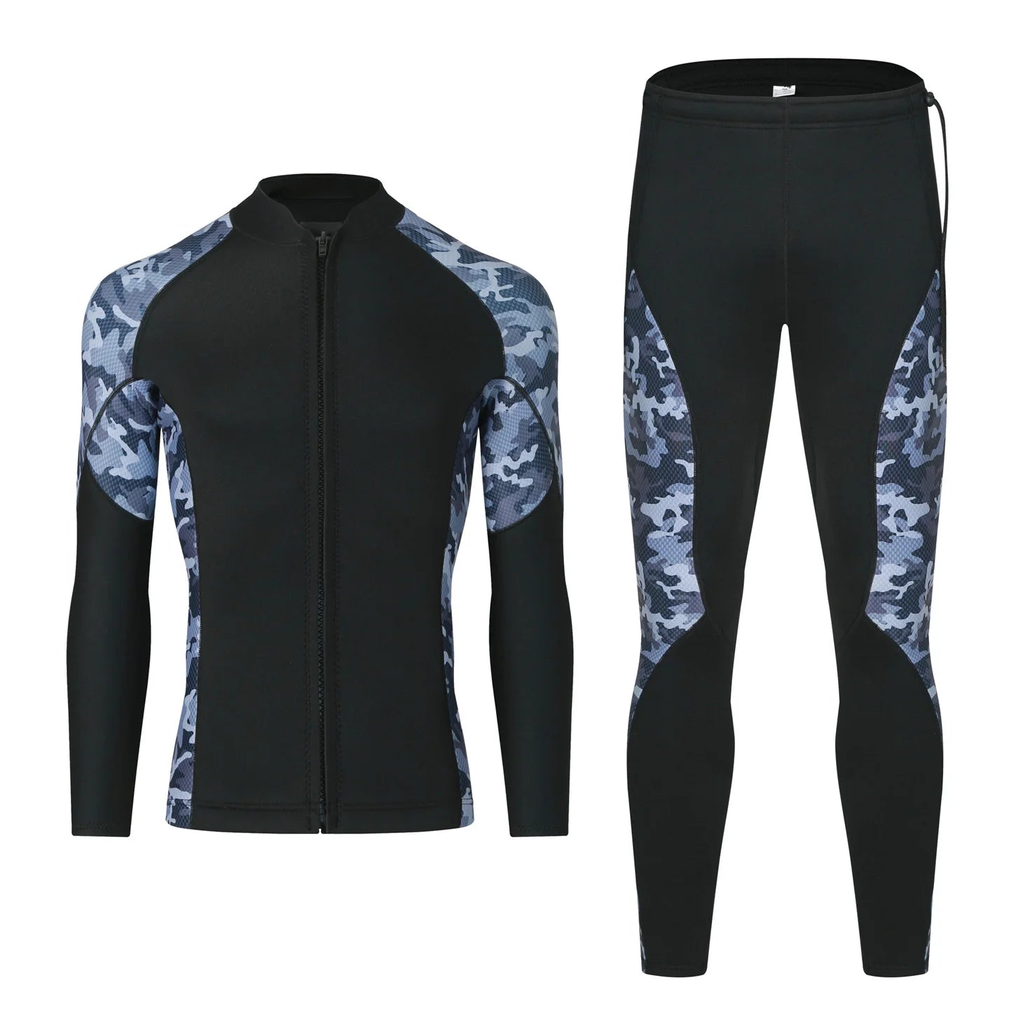 3MM Neoprene Wetsuit Diving Top Jacket & Pants Men Women 2 Pieces Separated Surfing Snorkeling Spearfishing Thermal Swimsuit