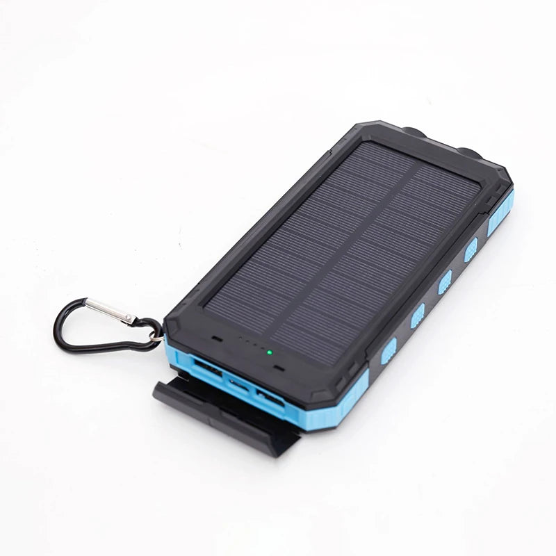 200000mAh Solar Power Bank Fast Charging Outdoor Large Capacity External Battery PowerBank Flashlight For iPhone Huawei Xiaomi