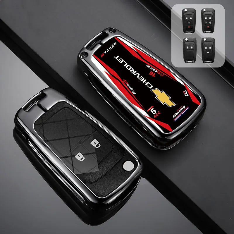 Zinc Alloy Car Key Case Cover For Chevrolet Cruze Aveo Trax Sail Malibu Captiva Prism Spark Trailblazer Blazer Camaro Traverse