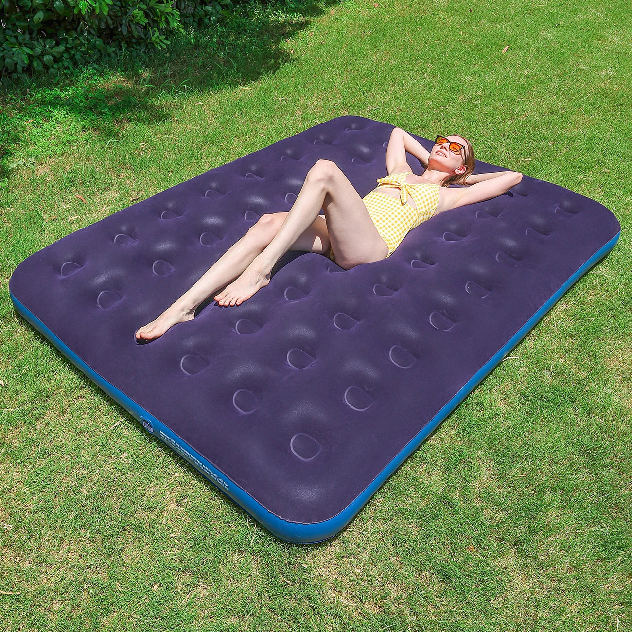 1PC Portable Airbed - Thick Inflatable Mattress for Camping Trips, Travel & Unexpected House Guests, Compact & Comfortable