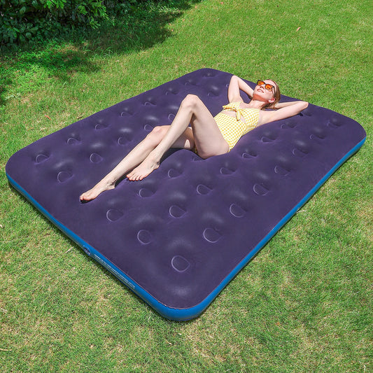 1PC Portable Airbed - Thick Inflatable Mattress for Camping Trips, Travel & Unexpected House Guests, Compact & Comfortable