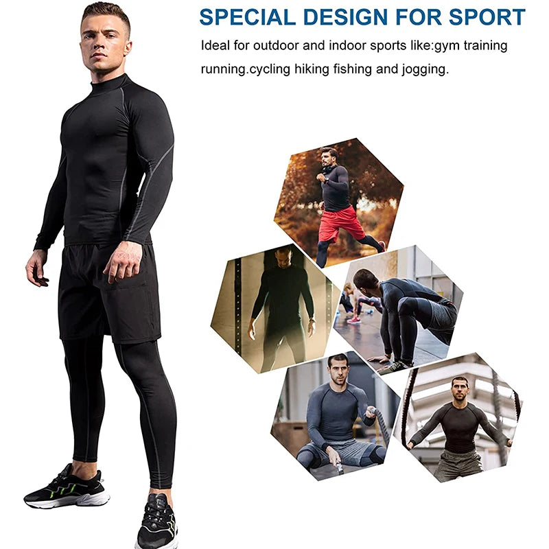 Men's Long Sleeve Compression Top 🔥