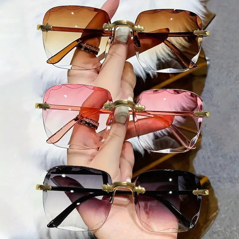 Square Rimless UV400 Sunglasses 🕶️