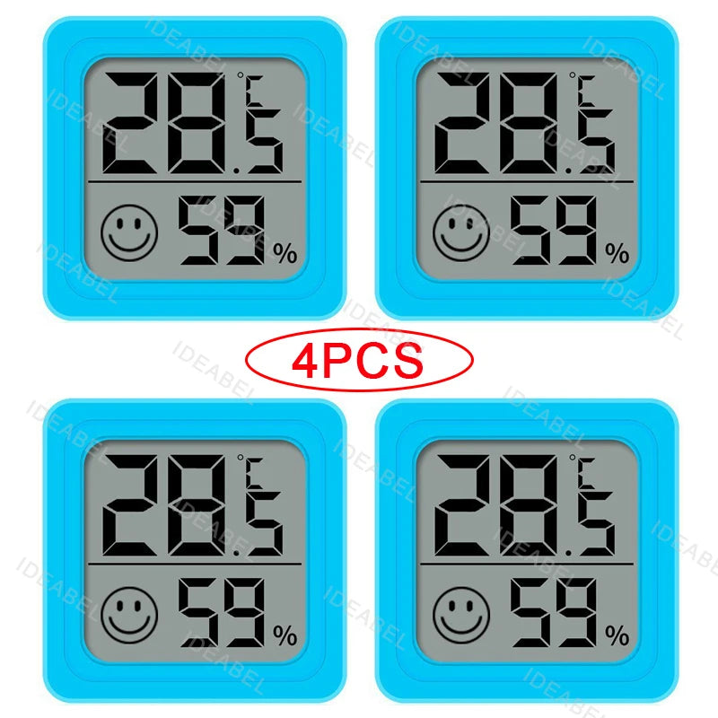 4-Pack Mini Digital Hygrometer