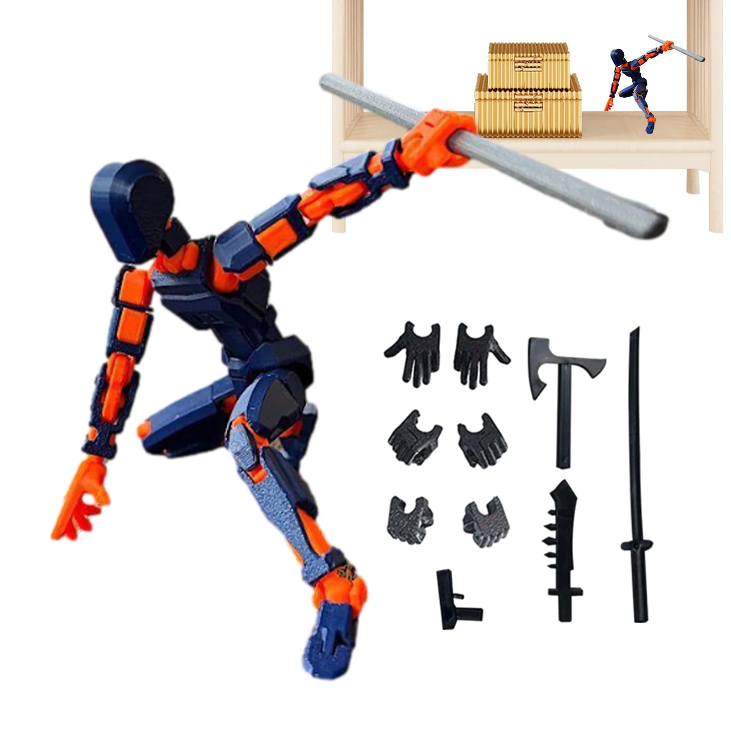 3D Articulated Action Figure 🎬
