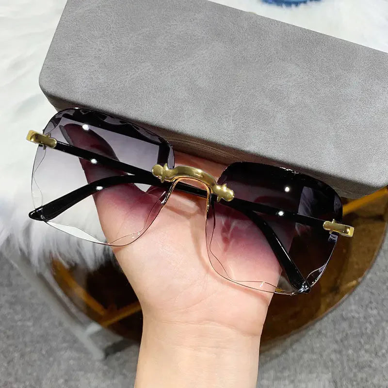 Square Rimless UV400 Sunglasses 🕶️
